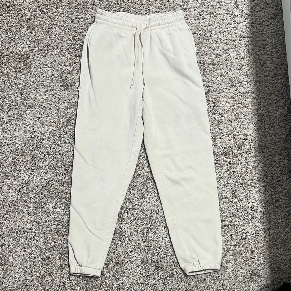 H&M Cream Track Pants